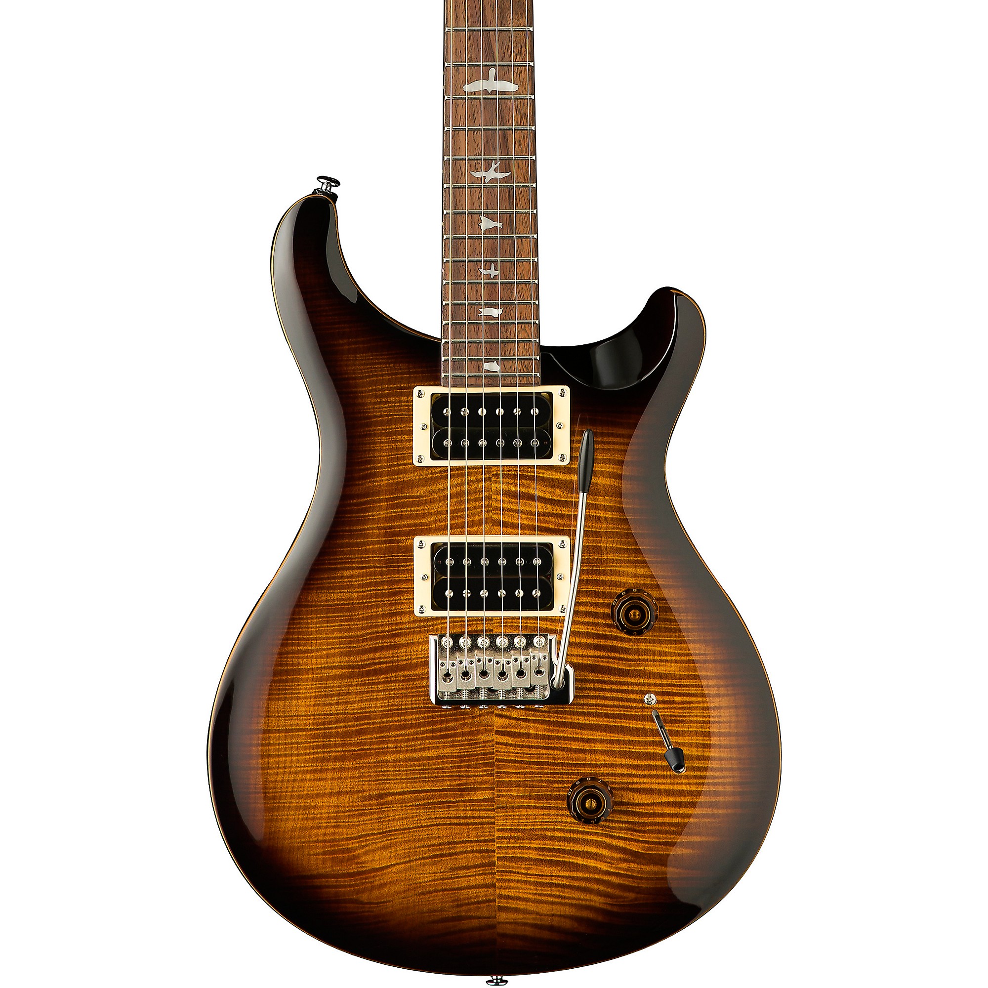 PRS SE Custom 24 Electric Guitar Black Gold Sunburst