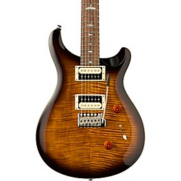 PRS SE Custom 24 Electric Guitar Black Gold Sunburst PRS SE Custom 24 Electric Guitar Black Gold Sunburst