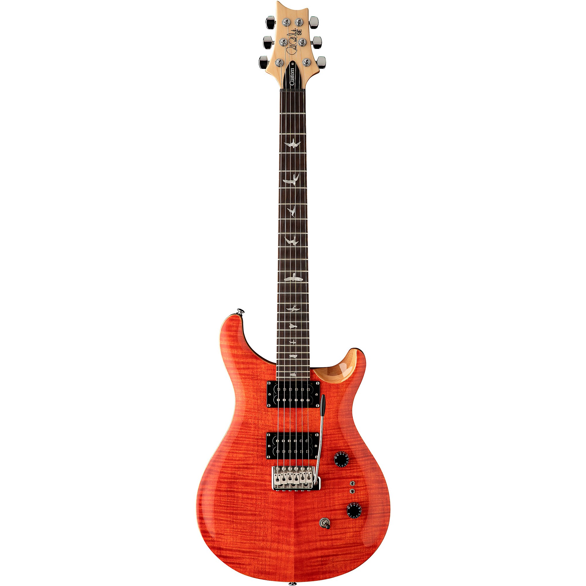 PRS SE Custom 24-08 Electric Guitar Blood Orange | Guitar Center