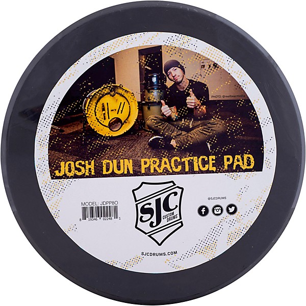SJC Drums Josh Dun Practice Pad 8 in. Black