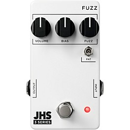 Open Box JHS Pedals 3 Series Fuzz Effects Pedal Level 1 White