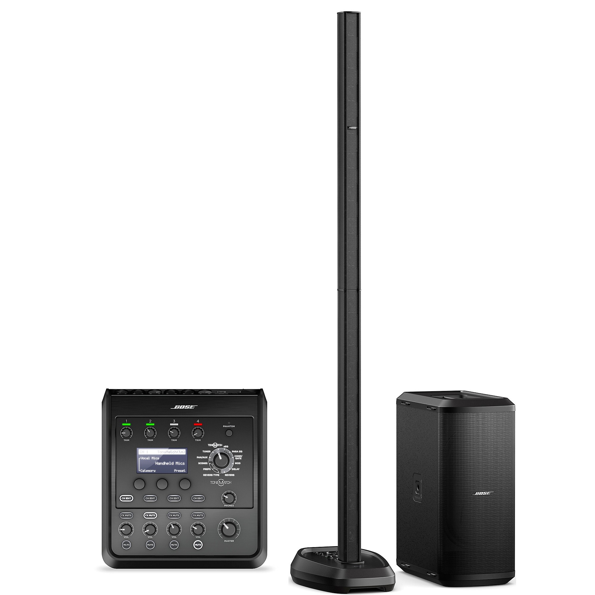 Bose L1 Pro32 Portable PA With Sub2 Powered Bass Module and T4S