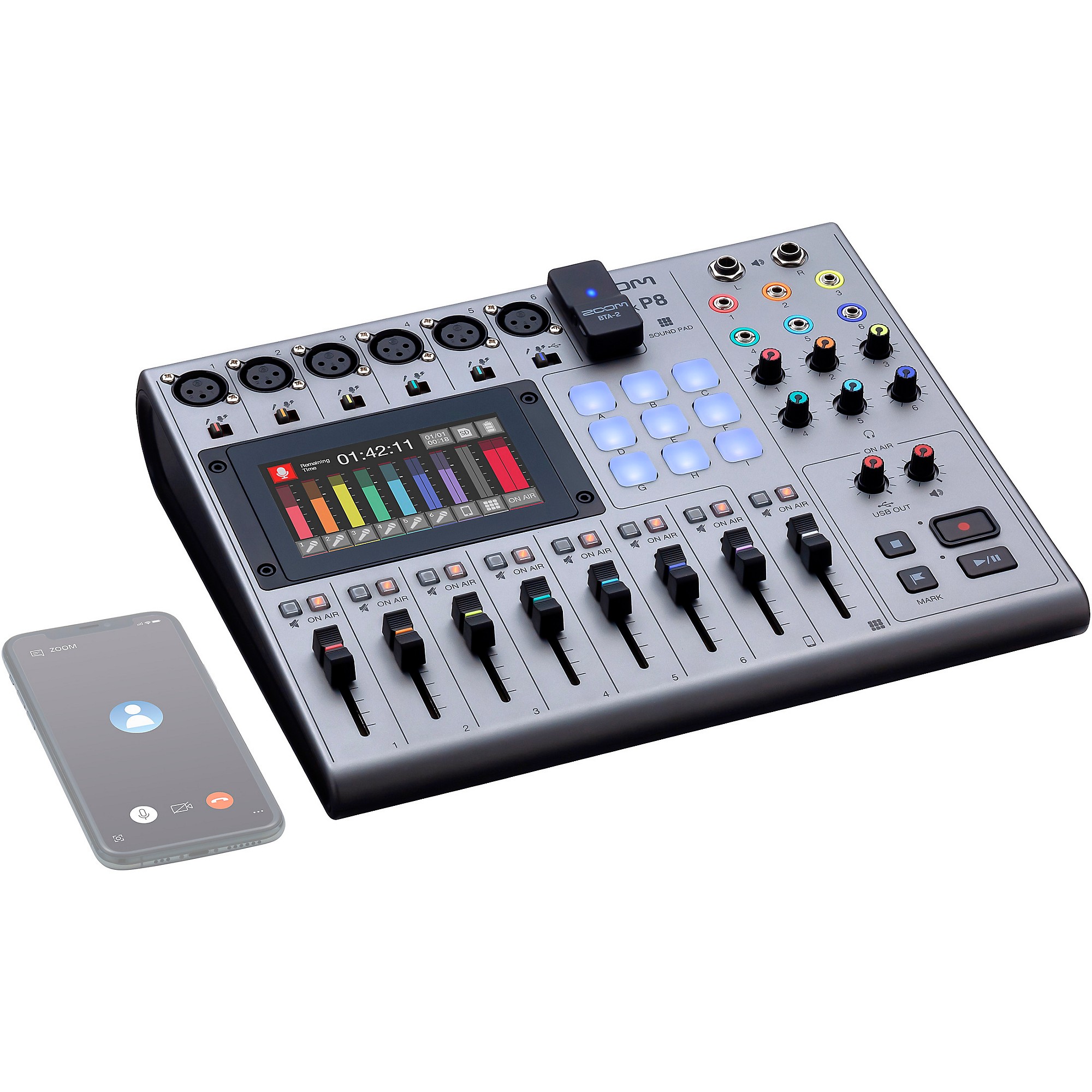 Zoom PodTrak P8 Portable Multitrack Podcast Recorder | Guitar Center
