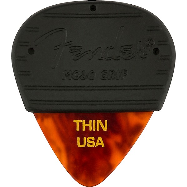 Fender Mojo Grip 351 Guitar Picks (3-Pack) Tortoise Shell Thin