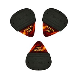 Fender Mojo Grip 351 Guitar Picks (3-Pack) Tortoise Shell Medium