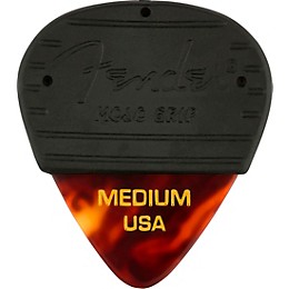 Fender Mojo Grip 351 Guitar Picks (3-Pack) Tortoise Shell Medium