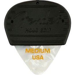 Fender Mojo Grip 351 Guitar Picks (3-Pack) White Moto Medium