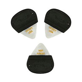 Fender Mojo Grip 351 Guitar Picks (3-Pack) Tortoise Shell Medium Fender Mojo Grip 351 Guitar Picks (3-Pack) White Moto Heavy