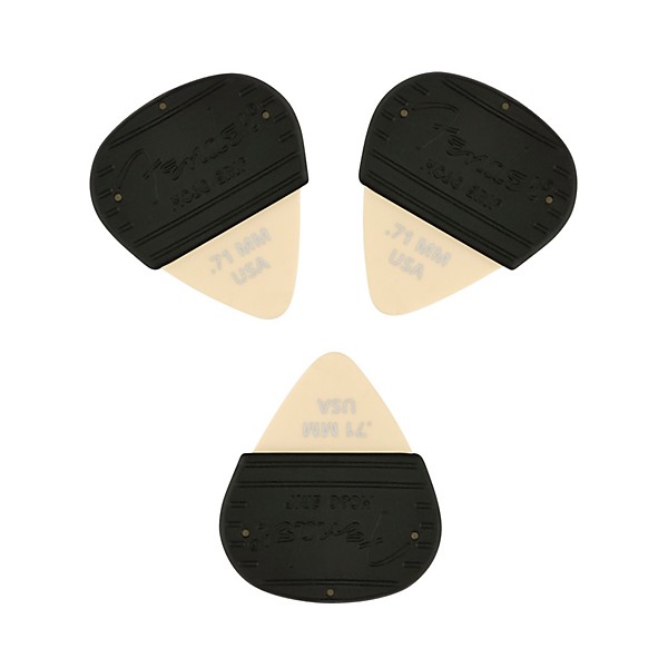Fender Mojo Grip Dura-Tone Delrin Guitar Picks (3-Pack) Olympic White .71 mm