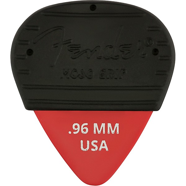 Fender Mojo Grip Dura-Tone Delrin Guitar Picks (3-Pack) Fiesta Red .96 mm
