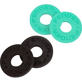 Fender Strap Blocks (4-Pack) Black Fender Strap Blocks (4-Pack) Black/Surf Green