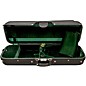 Bobelock B1002VS Oblong Woodshell Suspension Violin Case 4/4 Size Black Exterior, Green Interior thumbnail