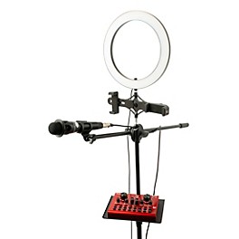 VocoPro Streamer-Live, USB Audio Interface, Condenser Microphone, Boom Stand and LED Ring Light Package for Content Creators