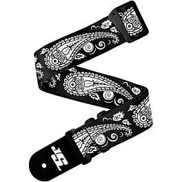 D'Addario Joe Satriani Swivel Guitar Strap Black 2 in. D'Addario Joe Satriani Swivel Guitar Strap Premier Paisley 2 in.