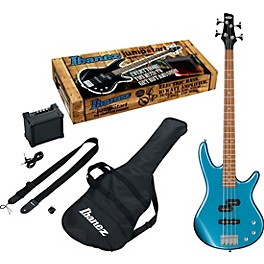 Ibanez IJSR190N Electric Bass Jumpstart Pack Walnut Sunburst Ibanez IJSR190N Electric Bass Jumpstart Pack Metallic Light Blue