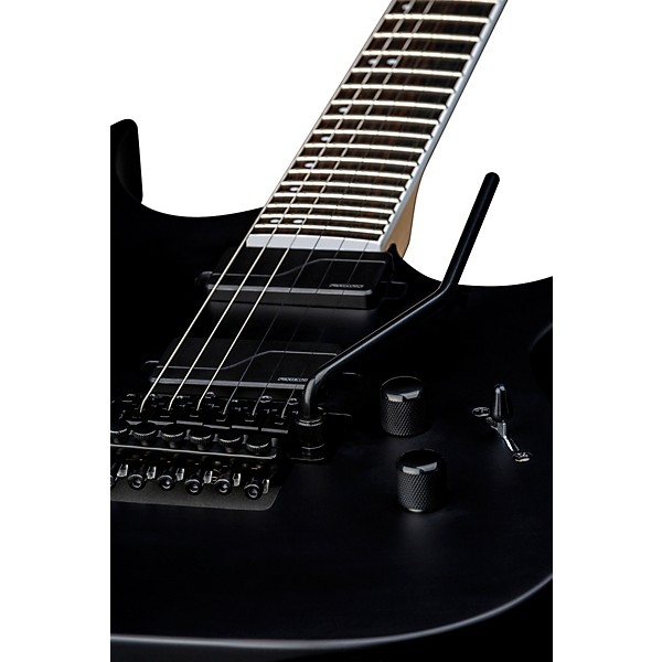 Open Box Dean Exile Select Floyd Fluence Electric Guitar Level 2 Black Satin 194744619366