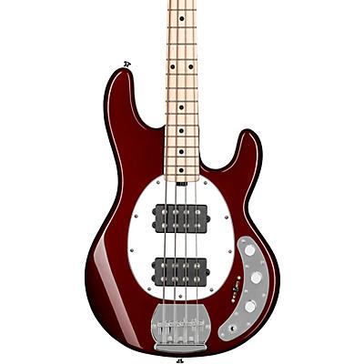 Sterling By Music Man Stingray Ray4hh Maple Fingerboard Electric Bass Candy Apple Red for sale