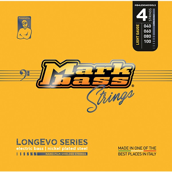 Markbass Longevo Series Nano Film Shielded Electric Bass Strings (40 - 100)
