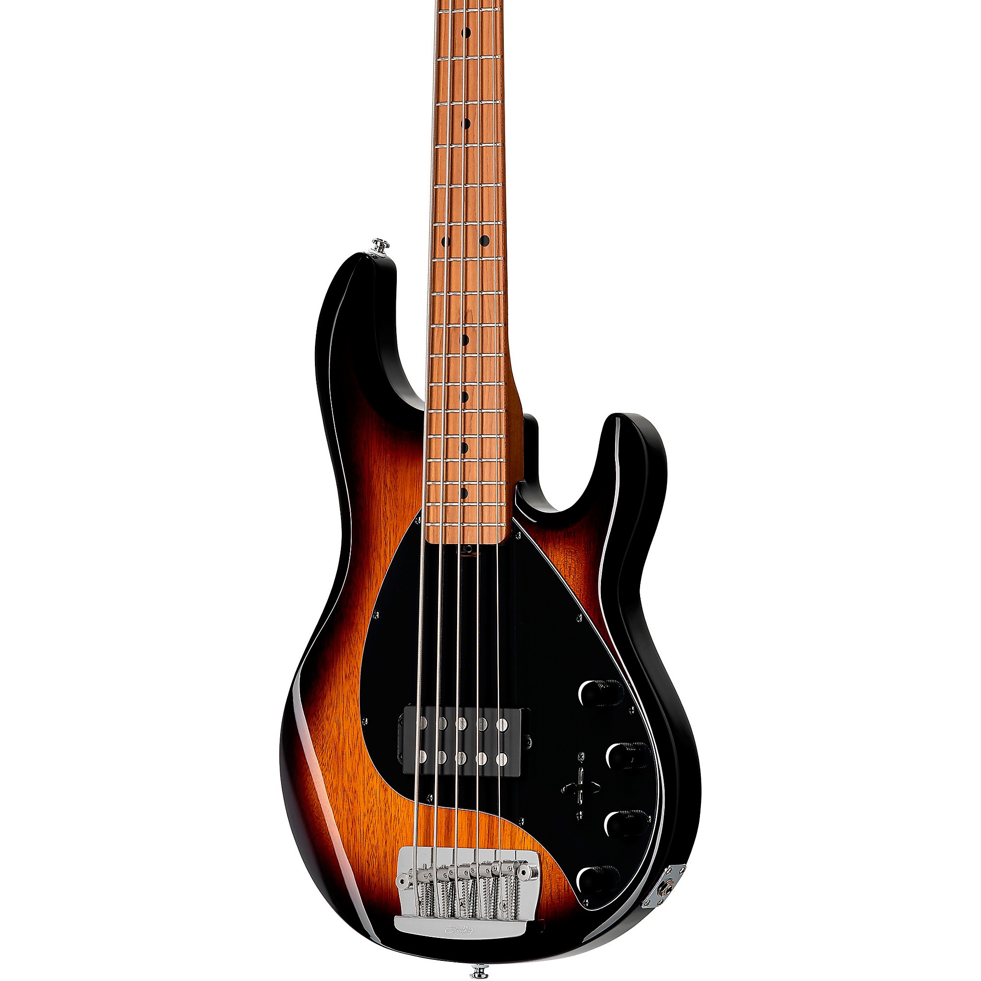 Sterling by Music Man StingRay Ray35 Maple Fingerboard 5-String Electric  Bass Vintage Sunburst