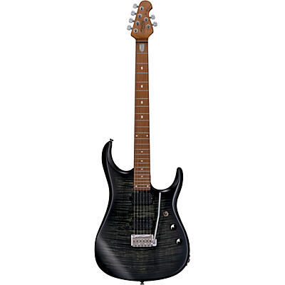Sterling By Music Man Jp150fm John Petrucci Signature Electric Guitar Transparent Black Stain for sale