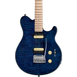 Sterling by Music Man S.U.B. Axis Flame Maple Top Electric Guitar Neptune Blue