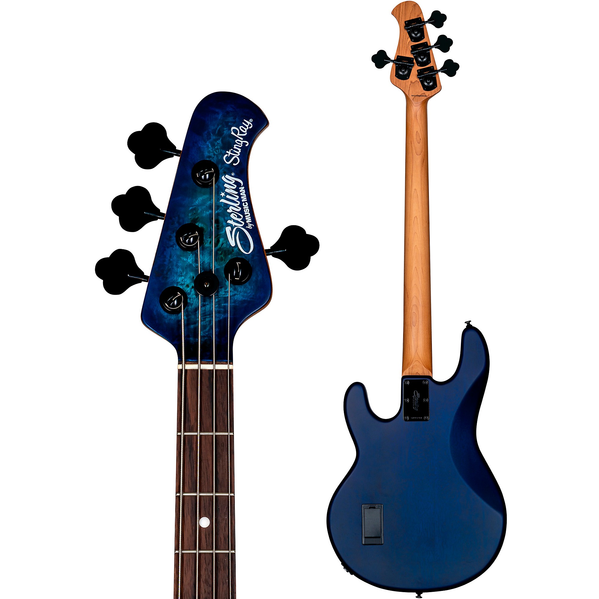 ベース Sterling by Musicman RAY34 Blue Sparkle Sterling by Music Man StingRay RAY34 Sparkle in Blue Sparkle