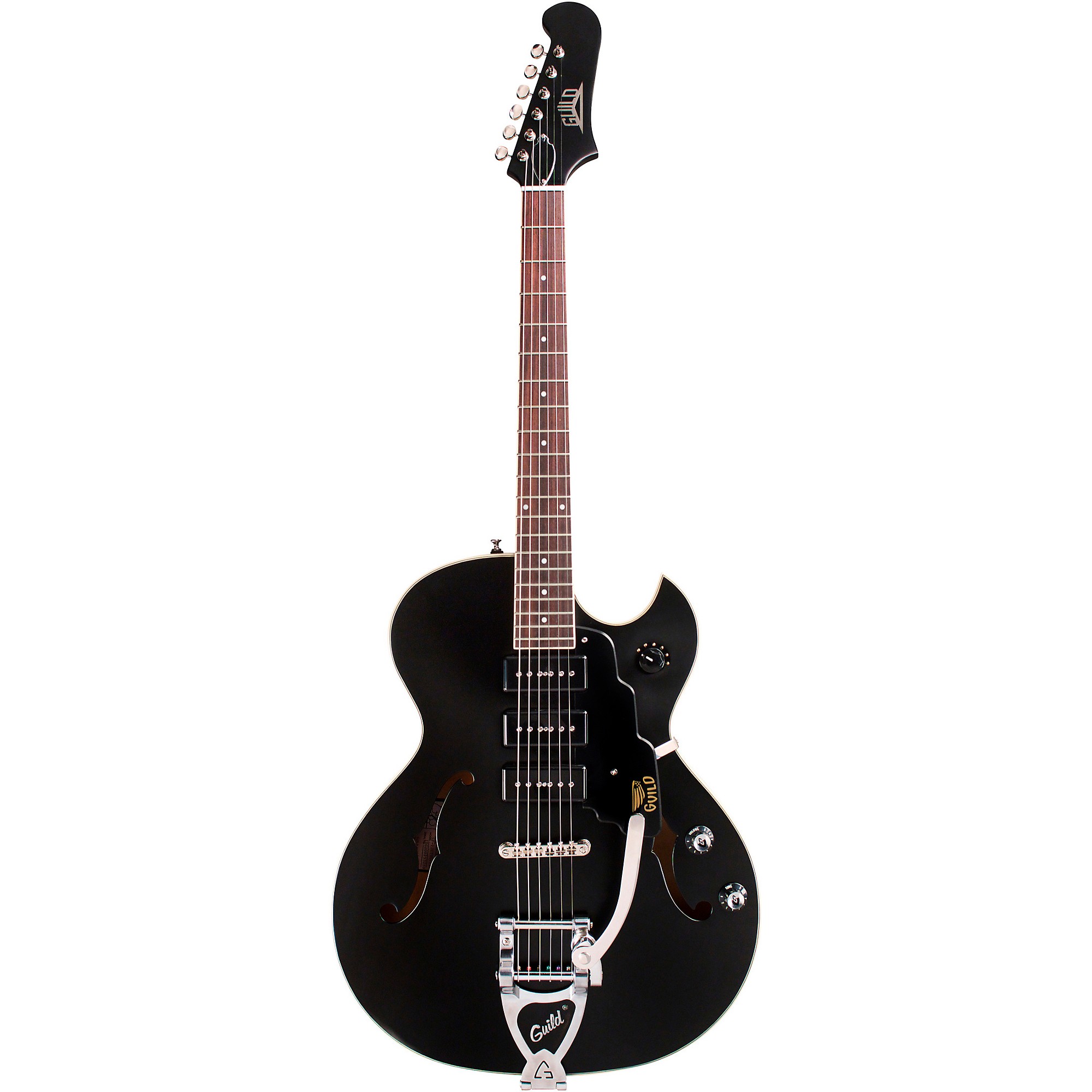 B級 特価 GUILD STARFIRE I JET 90 黒 Guild Starfire I Jet90 Semi-Hollow Electric Guitar Satin Black