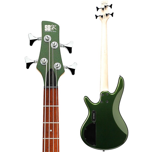 Ibanez SRMD200D SR MEZZO 4-String 32" Medium Scale Bass Guitar Metallic Forest
