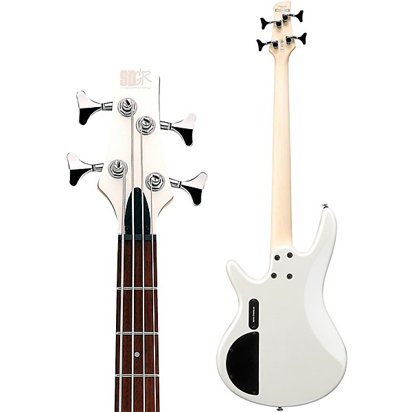 Ibanez SRMD200D SR MEZZO 4-String 32" Medium Scale Bass Guitar Pearl White