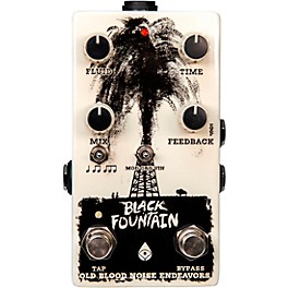 Old Blood Noise Endeavors Black Fountain V3 With Tap Tempo Delay Effects Pedal White