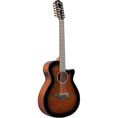 Ibanez Aeg5012 Aeg 12-String Acoustic-Electric Guitar Dark Violin Sunburst for sale