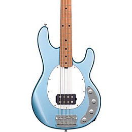 Open Box Sterling by Music Man StingRay Ray34 Maple Fingerboard Electric Bass Level 2 Firemist Silver 197881074036