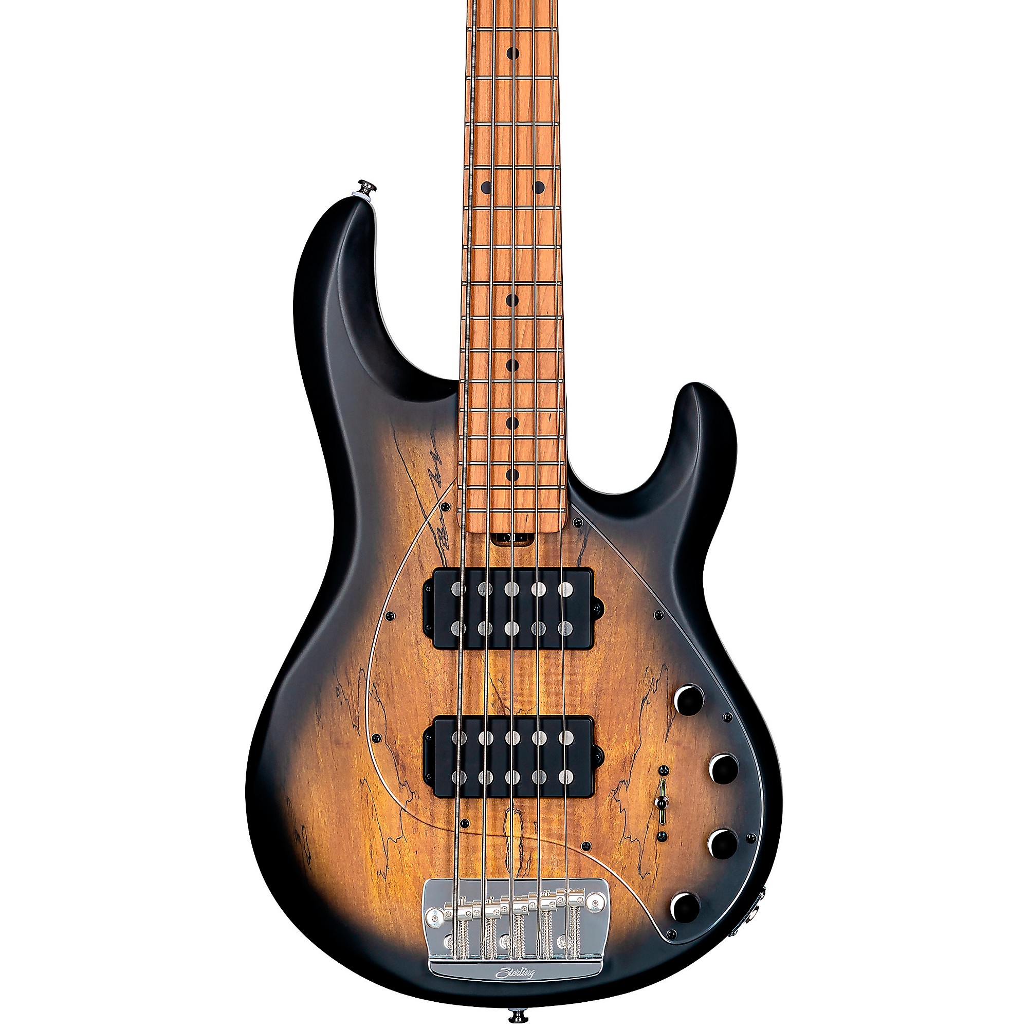 Sterling by Music Man StingRay Ray35HH Spalted Maple Top Maple