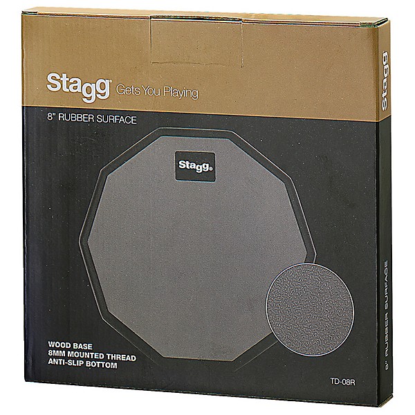 Stagg Practice Pad 8 in. Gray