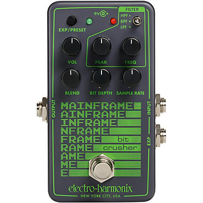 Electro-Harmonix Mainframe Bit Crusher Effects Pedal Gray for sale