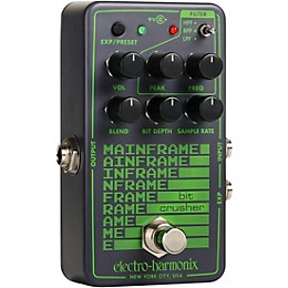 Electro-Harmonix Mainframe Bit Crusher Effects Pedal Gray