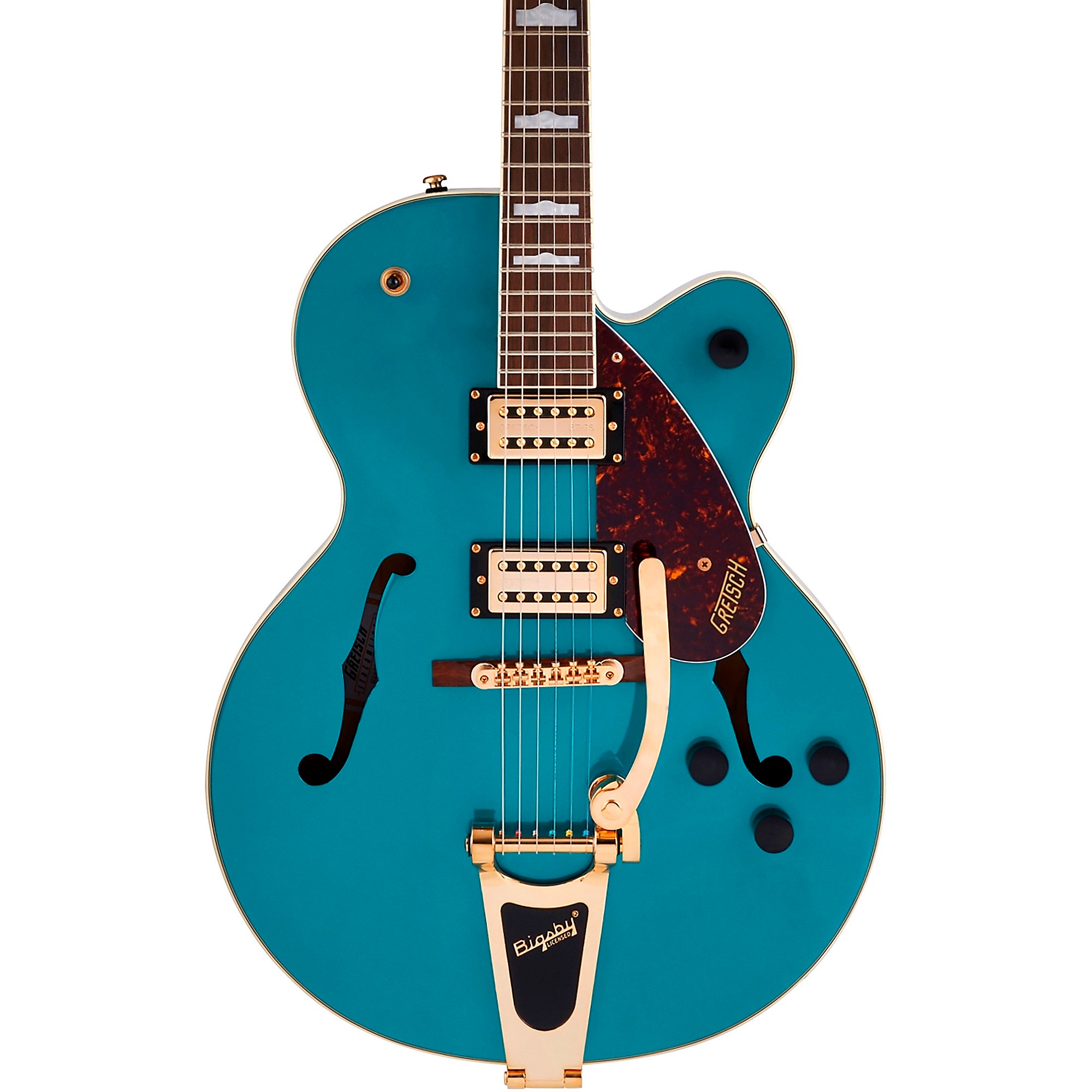 Gretsch G2410TG Streamliner Hollow Single Cut Gold Hardware Single Barrel  Stain - 885978750320