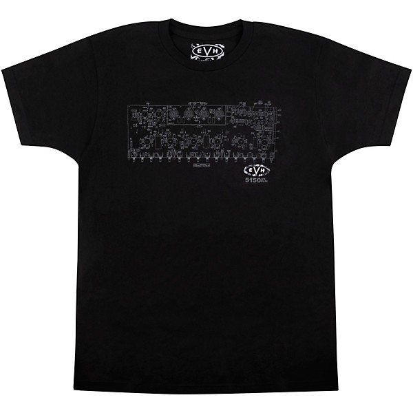 EVH Schematic T-Shirt Medium Black