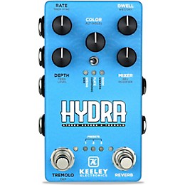 Keeley Hydra Stereo Reverb & Tremolo Effects Pedal Rich Blue