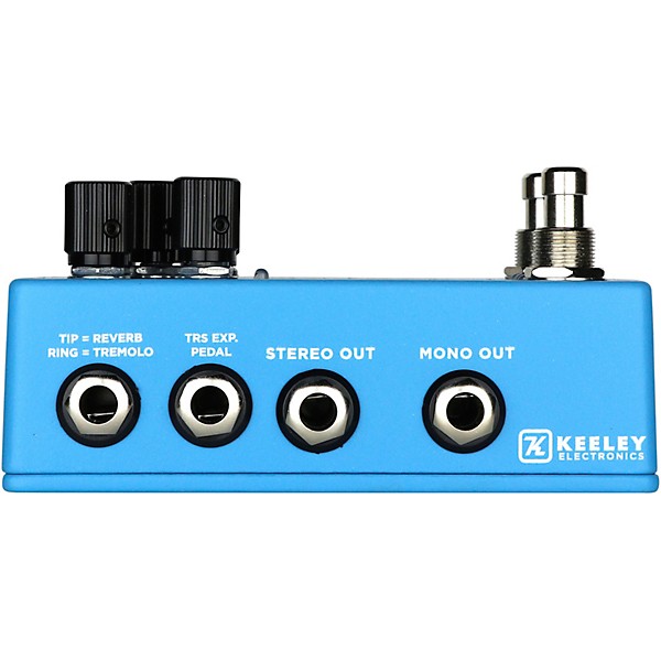 Open Box Keeley Hydra Stereo Reverb & Tremolo Effects Pedal Level 1 Rich Blue