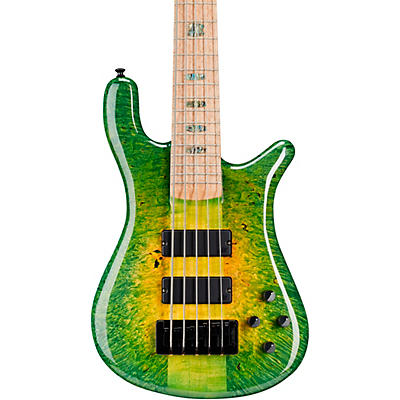 Spector Ns5 Maple Burl/Wide Neck Green for sale