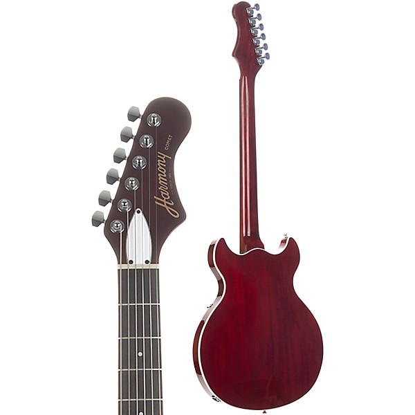 Harmony Comet Electric Guitar Trans Red