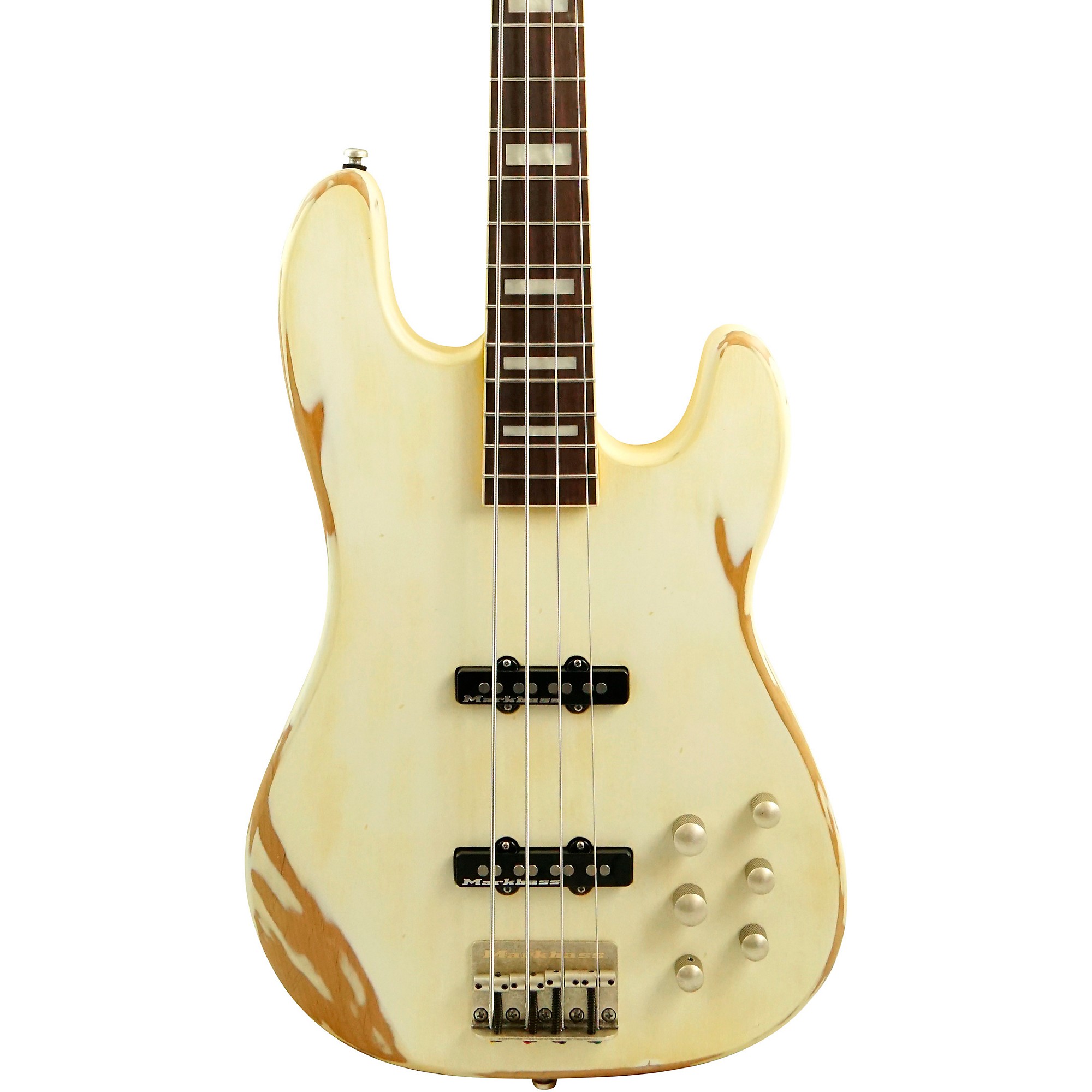 Markbass MB JF1 Bass Guitar White Battered | Guitar Center