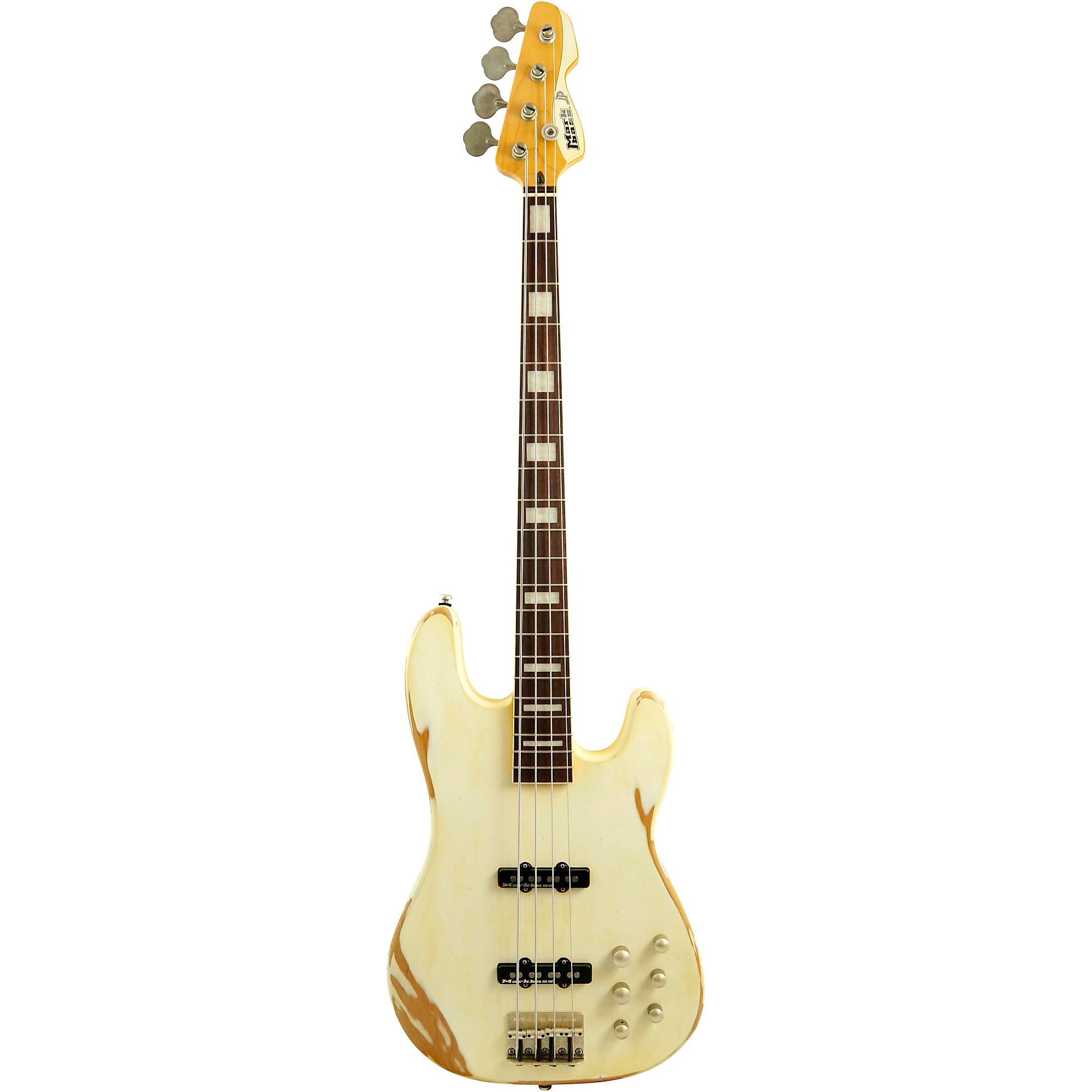 Markbass MB JF1 Bass Guitar White Battered | Guitar Center