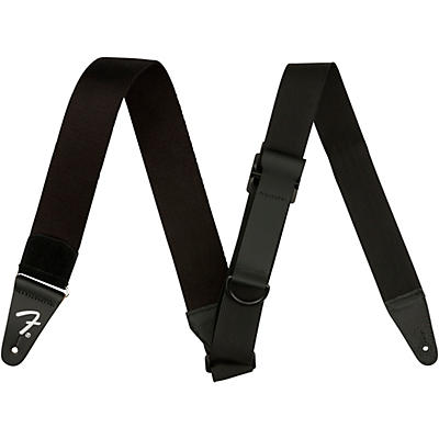 Fender Right Height Rayon Guitar Strap Black 2 In. for sale
