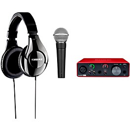 Shure Musician's Up To Eleven Bundle With Focusrite Scarlett Solo, Shure SM58 & Shure SRH240