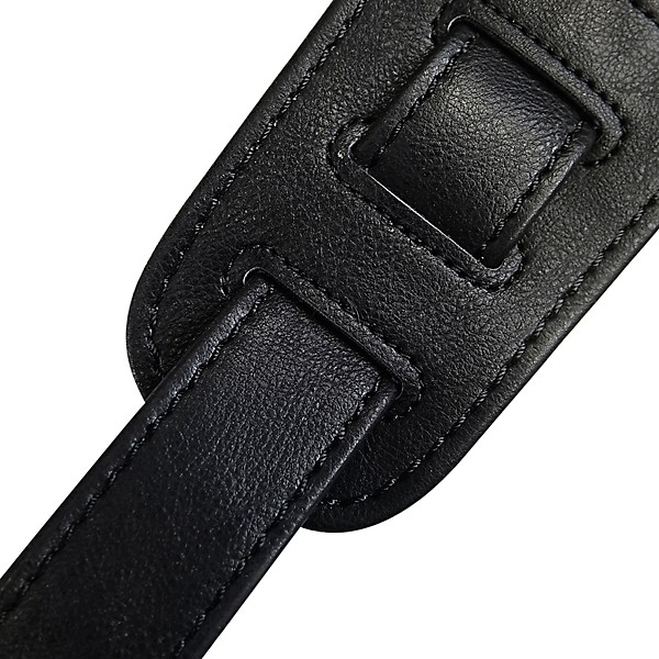 RICHTER Springbreak II Leatherette Guitar Strap Black 3.15 in.