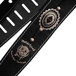 RICHTER Motorhead Artist Series 1565 Guitar Strap Black/Old Silver 2.36 in.