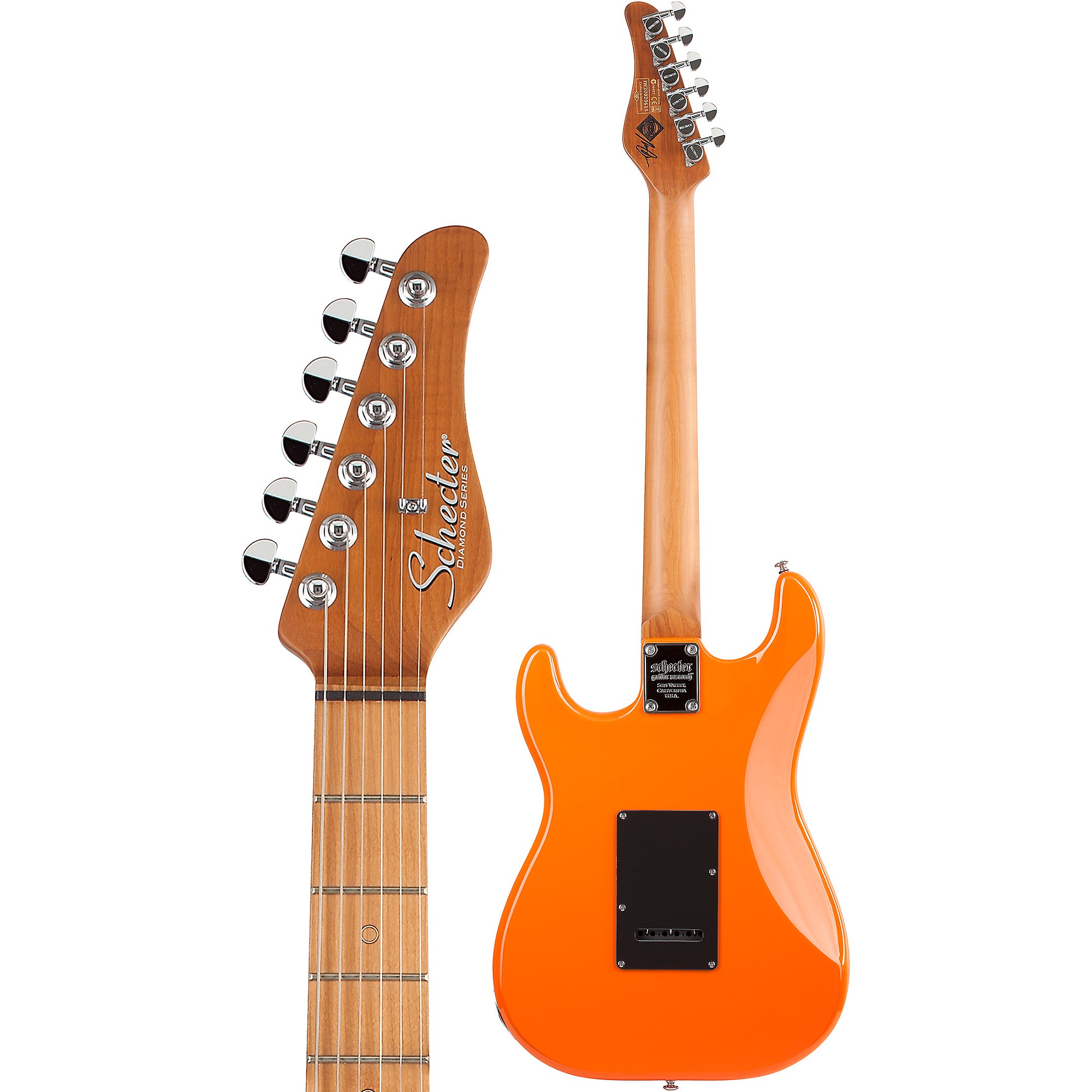 Schecter　Diamond Series エレキギター オレンジ Schecter Guitar Research Nick Johnston Traditional S/S/S 6-String