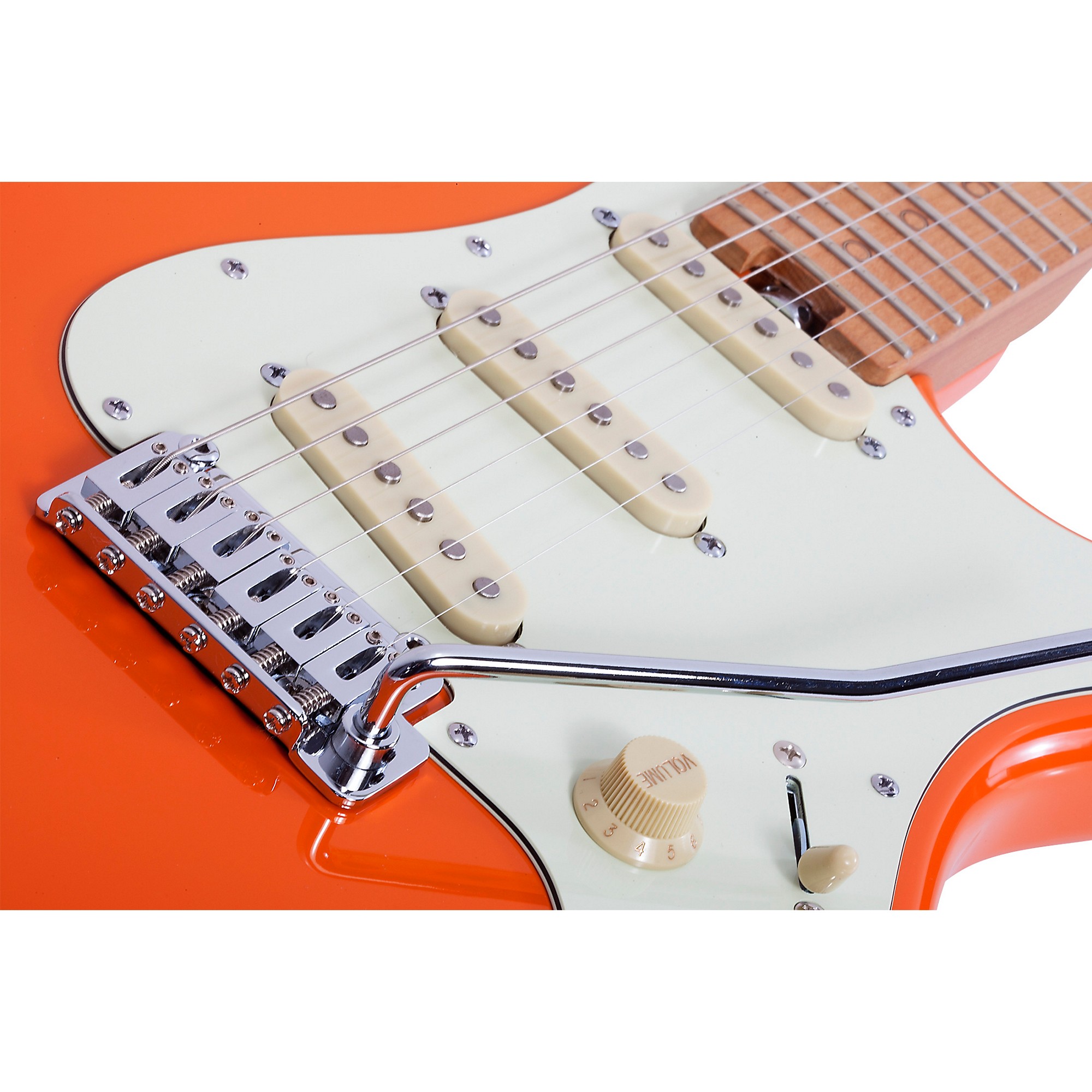 Schecter エレキギター オレンジ Schecter Guitar Research Nick Johnston Traditional H/S/S 6
